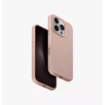 Coque UNIQ Lino Hue pour iPhone 16 Pro 6,3 pouces Magclick Charging Blush Pink