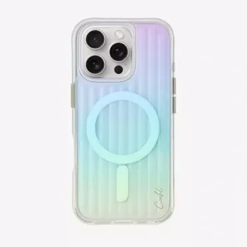 Coque UNIQ Coehl Linear charge magnétique pour iPhone 16 Pro 6,3 pouces Opal/Iridescent