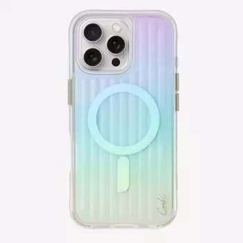 Coque UNIQ Coehl Linear charge magnétique pour iPhone 16 Pro Max 6,9 pouces Opal/Iridescent