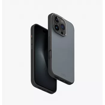 Coque de chargement UNIQ Lyden DS MagClick pour iPhone 16 Pro 6,3 pouces, Washed Blue-Black