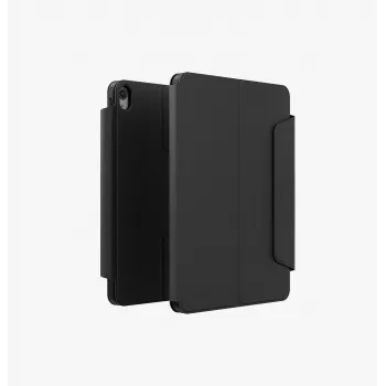 Coque détachable rotative 360 magnétique UNIQ Rovus Snapmount pour iPad 11 A16 (2025) / iPad 10.9 10e génération (2022) noire
