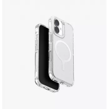 Coque UNIQ LifePro Xtreme MagClick Charging pour iPhone 17, Clear Glitter