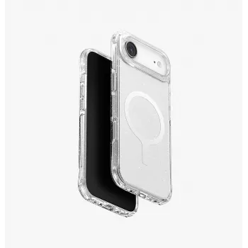 UNIQ LifePro Xtreme Coque MagClick Charging pour iPhone Air, Transparente/Glitter