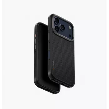 UNIQ Keva Coque pour iPhone 17 Pro avec MagClick Charging - Noire
