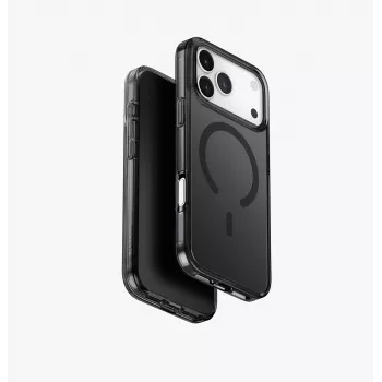 Coque UNIQ Clario pour iPhone 17 Pro Max, MagClick Charging, noire