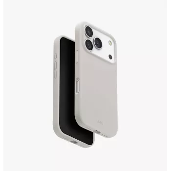 Coque UNIQ Lino pour iPhone 17 Pro MagClick Charging - gris