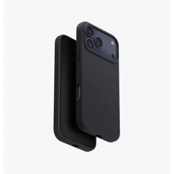 Coque UNIQ Lino pour iPhone 17 Pro Max, MagClick Charging, gris