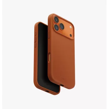 Coque UNIQ Lino pour iPhone 17 Pro Max, MagClick Charging, orange