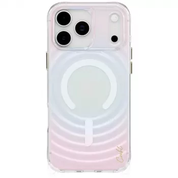 Coque de charge magnétique UNIQ Coehl Vela pour Apple iPhone 17 Pro Max, Opal Iridescent