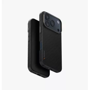 Coque UNIQ Keva Edge pour iPhone 17 Pro avec chargement MagClick, noire
