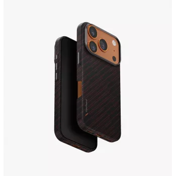 UNIQ Keva Edge Case for iPhone 17 Pro with MagClick Charging, Orange
