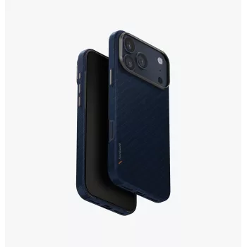 Coque UNIQ Keva Edge pour iPhone 17 Pro Max, MagClick Charging, bleue