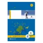 Staufen Style cahier scolaire Lineatur 1, A5, ligné avec marge, 16 feuilles, 1re classe