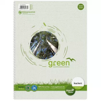 Staufen Ursus bloc de collège DIN A4 60 g/m² 80 feuilles quadrillé (Lineatur 28) perforé 4 trous