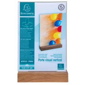 Exacompta A5 Double-Sided Table Display Stand