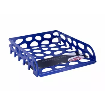 Sax Corbeille à courrier Voronoi bleue DIN C4