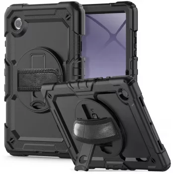 Tech-Protect Solid360 coque pour Samsung Galaxy Tab A9+/A11+ PLUS 11.0 X210/X215/X216/X230/X235/X236, noir