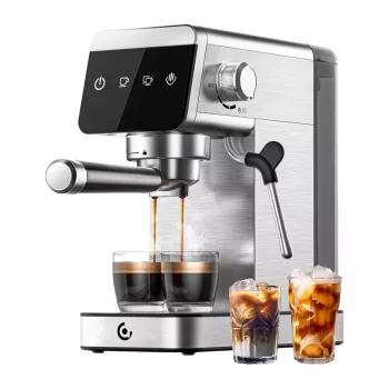 Cafetière à piston AMZCHEF CE-AZ-EM1501-SV (argent)