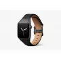 Bellroy Classic Bracelet en cuir pour Apple Watch, noir, 44mm, 45mm, 42mm (Series 1/2/3), 49mm, 46mm