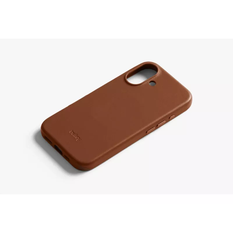 Coque en cuir Bellroy pour iPhone 16, marron