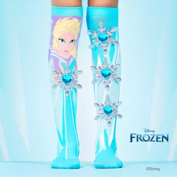 MADMIA Children's Knee-High Socks Frozen Elsa 3D Print - 1 Pair
