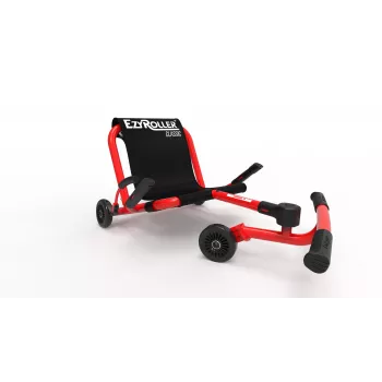 EzyRoller Classic Kart à propulsion pédestre pour enfants 3-12 ans Rouge