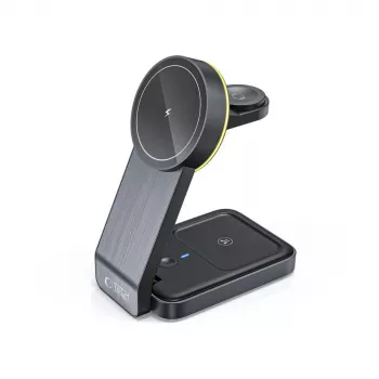 TECH-PROTECT QI15W-A28 chargeur sans fil magnétique MagSafe 3IN1 noir