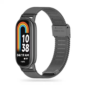 TECH-PROTECT Milanese Loop Bracelet pour Xiaomi Smart Band 8 / 9 / NFC - Noir