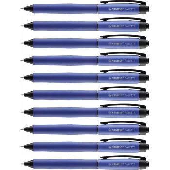 STABILO Palette Stylo gel rétractable 0,4 mm, bleu