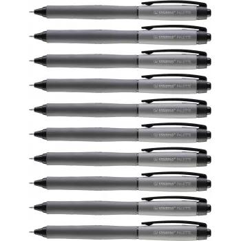 STABILO Palette Stylo gel rétractable 0,4 mm, noir