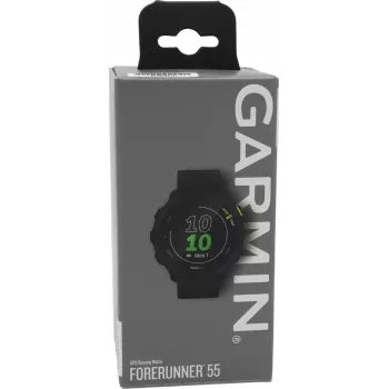 Garmin Forerunner 55 montre connectée avec bracelet en silicone, écran 1,04 inch, noir