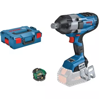 BOSCH Professional BITURBO GDS 18V-1050 HC clé à chocs sans fil, carré d'entraînement 3/4 inch, 18V, solo (bleu/noir, Bluetooth, L-BOXX)