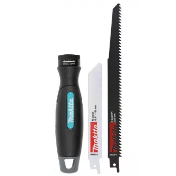 Poignée multitool Makita P-84866 avec lames de scie sabre et adaptateur hex 1/4 inch