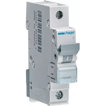 Hager MBN120E disjoncteur miniature 6 kA, courbe B, 20 A, 1 pôle