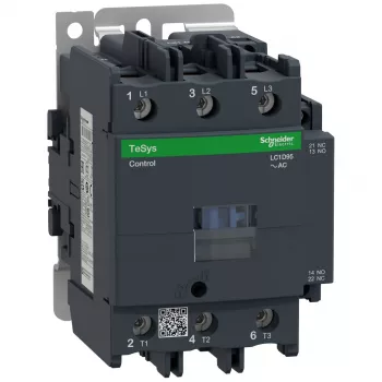 APC Schneider Electric LC1D95P7 TeSys D Motor Contactor, 3 Pole, 95 A, 230 V AC, 1 NO + 1 NC Auxiliary Contacts