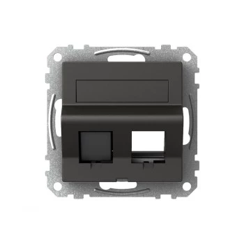 Cadre de sortie de données Schneider Electric Exxact Datacase Actassi/Keystone oblique anthracite