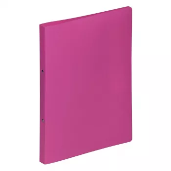 PAGNA Classeur à anneaux A4 16 mm PP mécanisme à 2 anneaux rose foncé