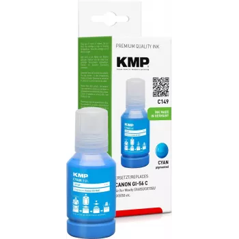 Bouteille d'encre cyan KMP 1584,0003 135 ml 14000 pages conditionnement individuel
