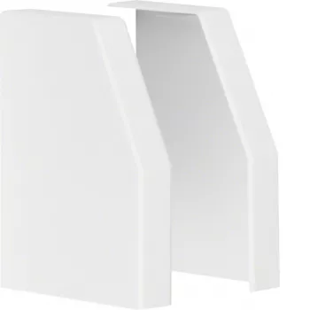 Hager L22359010 Paire de bouchons d'extrémité pour goulotte RK 150x110 mm, blanc pur