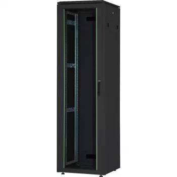 DIGITUS 26U Armoire réseau Unique 600x800mm porte vitrée noire