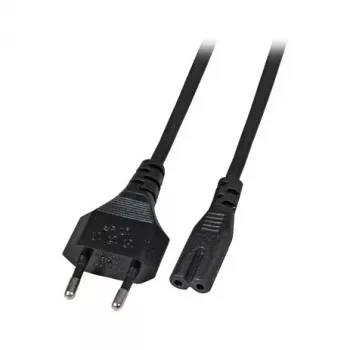 EFB Elektronik câble d'alimentation, fiche euro vers C7 180 degrés, 2 m, noir