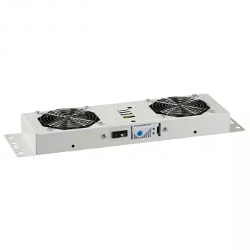 EFB-Elektronik unité de ventilation BASIC 2 ventilateurs, avec thermostat, RAL 9005 plug & play, pour coffret mural IP55