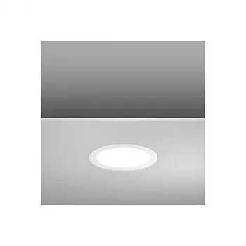 RZB LED Toledo Flat 18W/840 4000K blanc neutre applique/plafonnier IP44 blanc