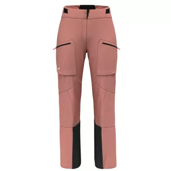 Pantalon de ski hardshell femme Salewa Sella 3L PTX Desert Pink XS