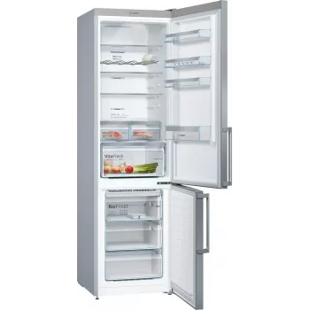 Bosch KGN397LEQ Freestanding Fridge Freezer with NoFrost, VitaFresh, 363L, Inox-look, Energy Class E