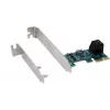 Exsys EX-3519 Contrôleur SATA PCIe x1 pour 2 disques HDD et SSD - SATA III 6 Gbit/s