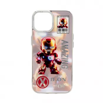 iLike Apple iPhone 15 Étui PC silicone Iron Boy
