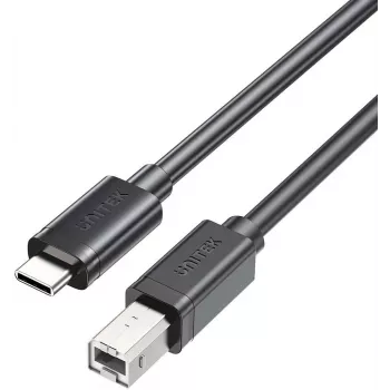 UNITEK Câble imprimante USB-C vers USB-B 2.0 3 m noir