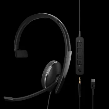Sennheiser ADAPT 100 Casque filaire On-Ear avec microphone à réduction de bruit, USB-A, noir