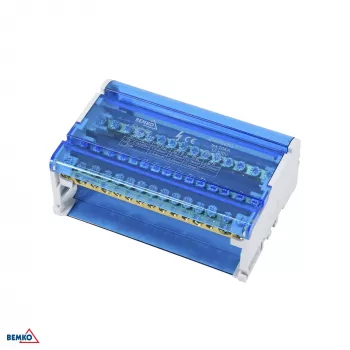 SCHELINGER bloc de distribution 60 bornes 4x15 (11x5,3mm + 2x7,5mm + 2x9,1mm)